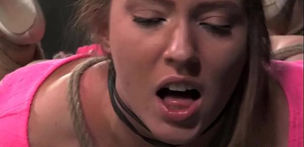  Hogtied Maddy O Reilly moans of pain